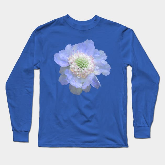 blue flower, flowers, blooms, petal, nature Long Sleeve T-Shirt by rh_naturestyles